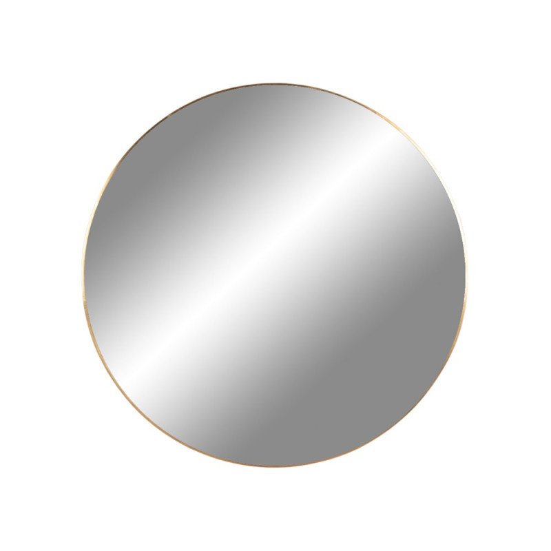 Miroir rond 60cm contour métal or KAPONE