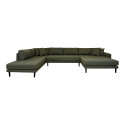 Canapé d'angle gauche tissu XXL-MILIME