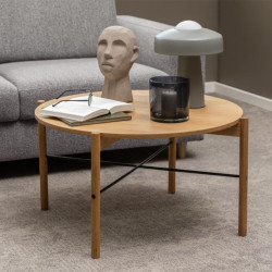 Table basse minimaliste en bois en chêne MOCHI