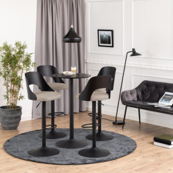 Lot de 2 tabourets de bar contemporain BOB