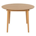 Table à manger ronde extensible 115cm en bois MADA