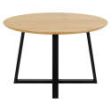Table à manger design ronde en bois 120cm KAYLA