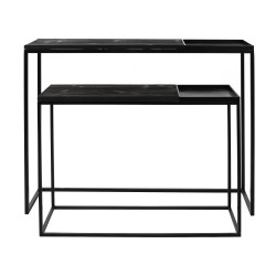 Lot de 2 consoles d'entrée longues bimatières STARK