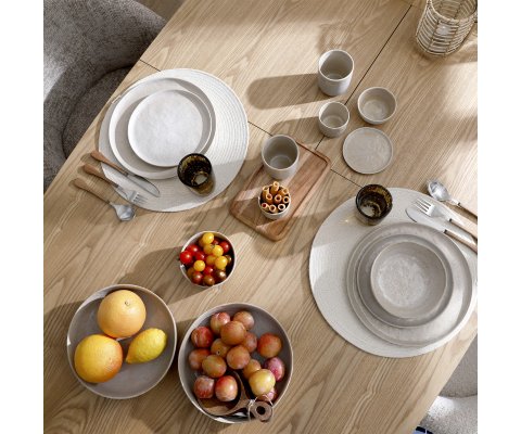 Table à manger extensible en bois et métal 230x105cm LAURETTA