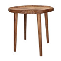 Table basse ronde en bois naturel RADJA