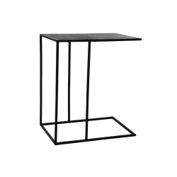 Table d'appoint moderne en métal noir ELLEN