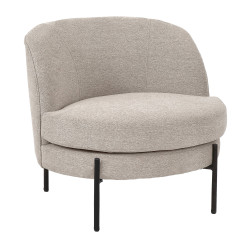 Fauteuil rond style moderne en tissu MILES