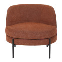 MILES - chaise relax - tissu - L 73 x W 68 x H 70 cm