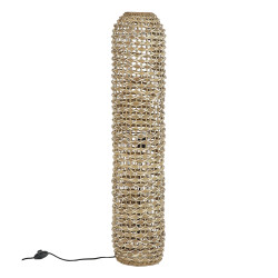 ROTA - lampadaire - jacinthe d'eau / rotin - DIA 25 x H 120 cm - naturel