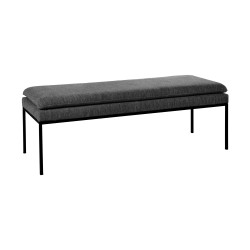 Banc moderne 122cm en tissu GALLET