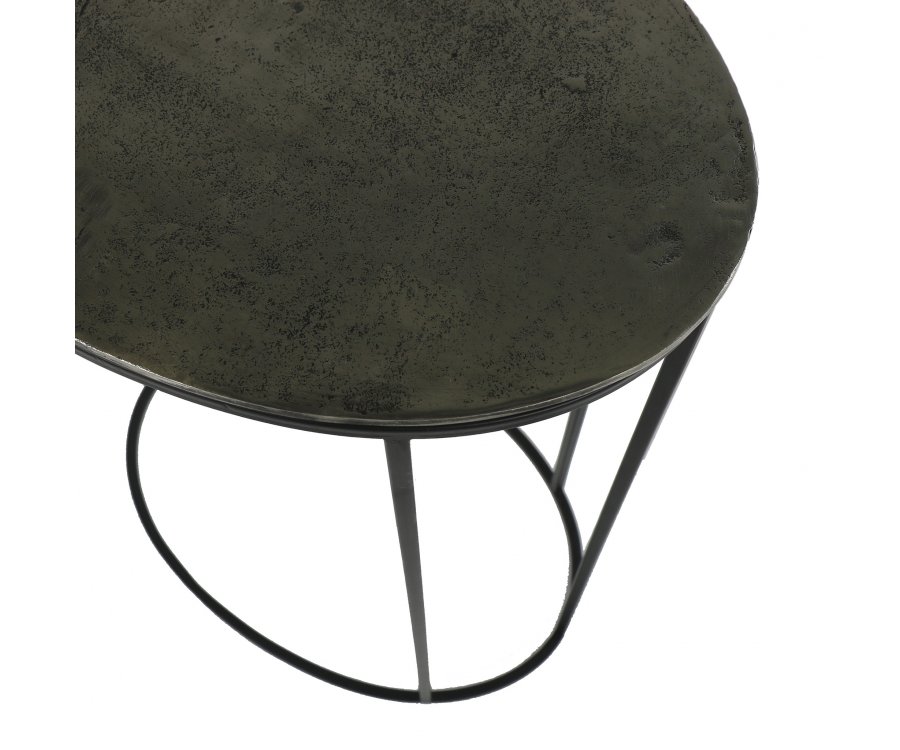 PASO - table d'appoint - métal - L 48 x W 32,5 x H 62 cm - brass