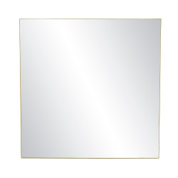 Miroir carré 118cm contour en métal doré PALACE