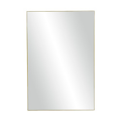 Miroir rectangulaire 118x80cm contour métal doré PALACE