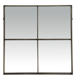 PALACE - miroir 4 parties - métal - L 80 x W 3,5 x H 80 cm - gris