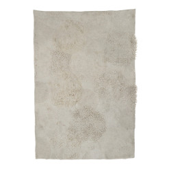 Tapis rectangulaire 230x160cm en tissu beige DANIELLA