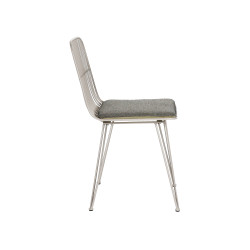 Chaise en metal design LOMAR