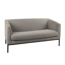 Canapé 2 places en tissu beige ISLAND