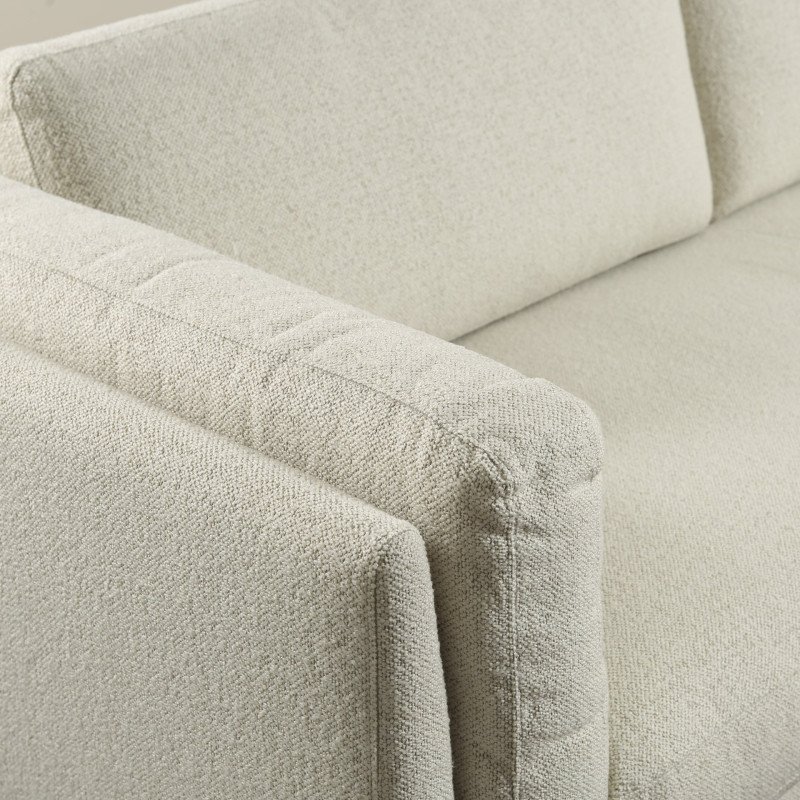 Canapé 2 places en tissu beige LIPOUR