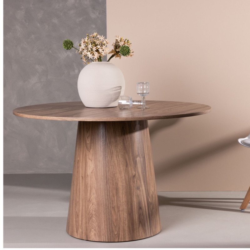 Table à manger ronde design 120cm RENZA