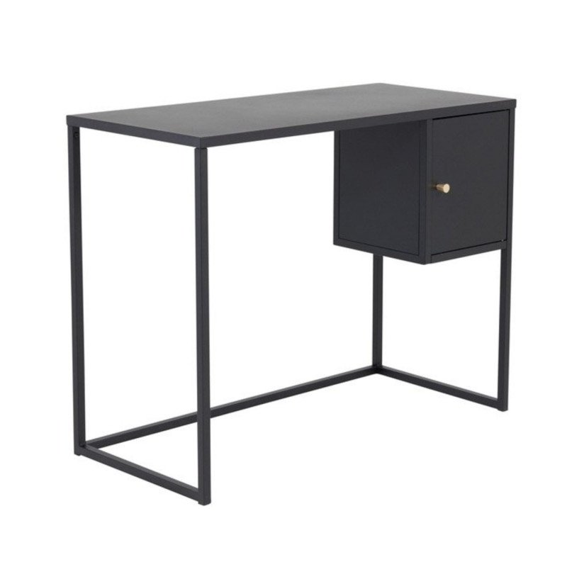 Bureau minimaliste en métal avec placard KAPAL