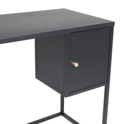 Bureau minimaliste en métal avec placard KAPAL