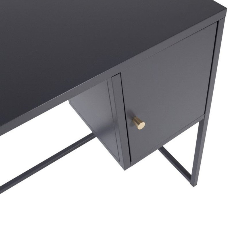 Bureau minimaliste en métal avec placard KAPAL