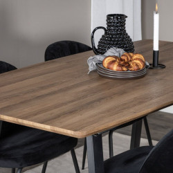 Table à manger moderne en bois 160x85cm IGRANE