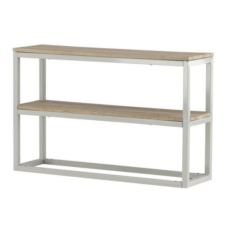 Console 2 plateaux en bois naturel RITZ