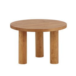 Table basse ronde en bois d'hévéa 60cm CHELSEA