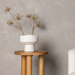 Table d'appoint ronde en bois d'hévéa 35cm CHELSEA