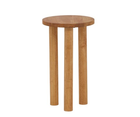 Table d'appoint ronde en bois d'hévéa 35cm CHELSEA