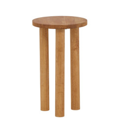 Table d'appoint ronde en bois d'hévéa 35cm CHELSEA