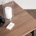Table à manger rectangulaire en bois et métal TIEMPA