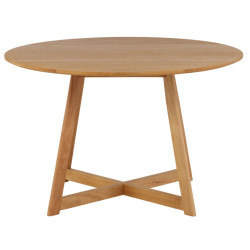 Table à manger ronde en bois aux bords rabattables 120cm BIRDY