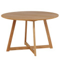 Table à manger ronde en bois aux bords rabattables 120cm BIRDY