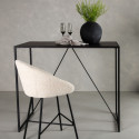 Table haute en métal et bois noir BRIPA