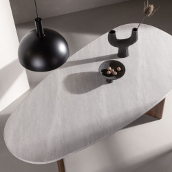 Table à manger ovale design en bois 180cm GROOVY