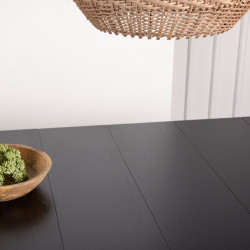 Table à manger minimaliste en bois et métal 200cm DELLA