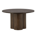 Table basse contemporaine en bois pied central AMBER