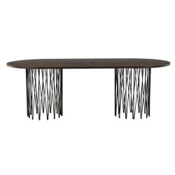 Table à manger contemporaine pieds design 220x100cm LARKA