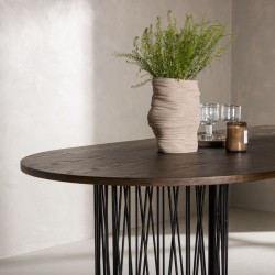 Table à manger contemporaine pieds design 220x100cm LARKA