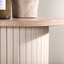 Table d'appoint moderne ronde en bois pied central FAUDA