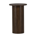 Table d'appoint moderne ronde en bois pied central FAUDA