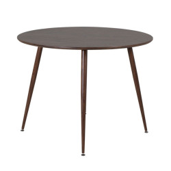 Table à manger ronde en bois et métal 100cm PALTA