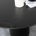 Table à manger ronde élégante en bois 110cm BRITNEY