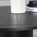 Table à manger ronde élégante en bois 110cm BRITNEY
