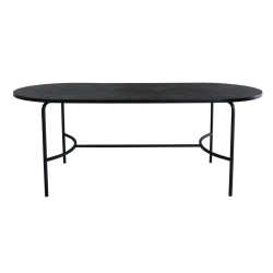 Table à manger minimaliste en bois et métal 200cm ARISTIDE
