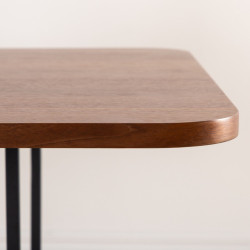 Table à manger minimaliste en bois et métal 200cm MISKA