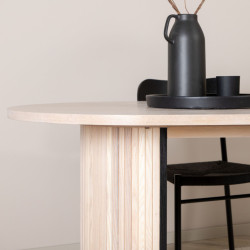 Table à manger rectangulaire design en bois 200cm BRITNEY