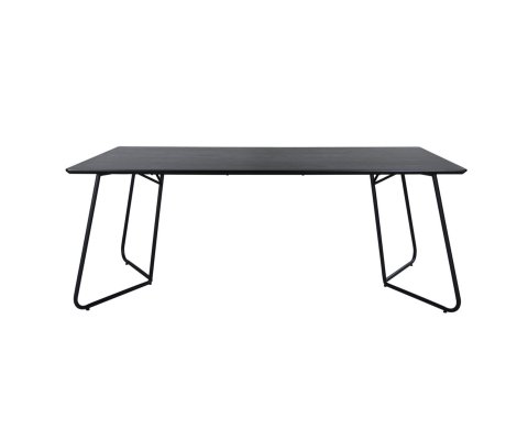 Table à manger minimaliste en bois et métal TYSIO